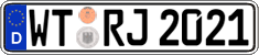 German license plate, Regular plates