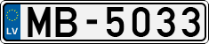 License plate of Latvia, Regular car plates