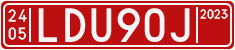 License plate of Sweden, Transit plates