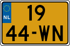 License plate of the Netherlands, Trailers