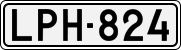 License plate of Finland, Cars