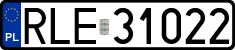 License plates of Poland, Regular car plates