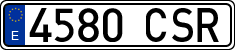 License plates of Spain, Ordinary (2000)