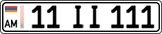 License plate of Armenia, Private owners