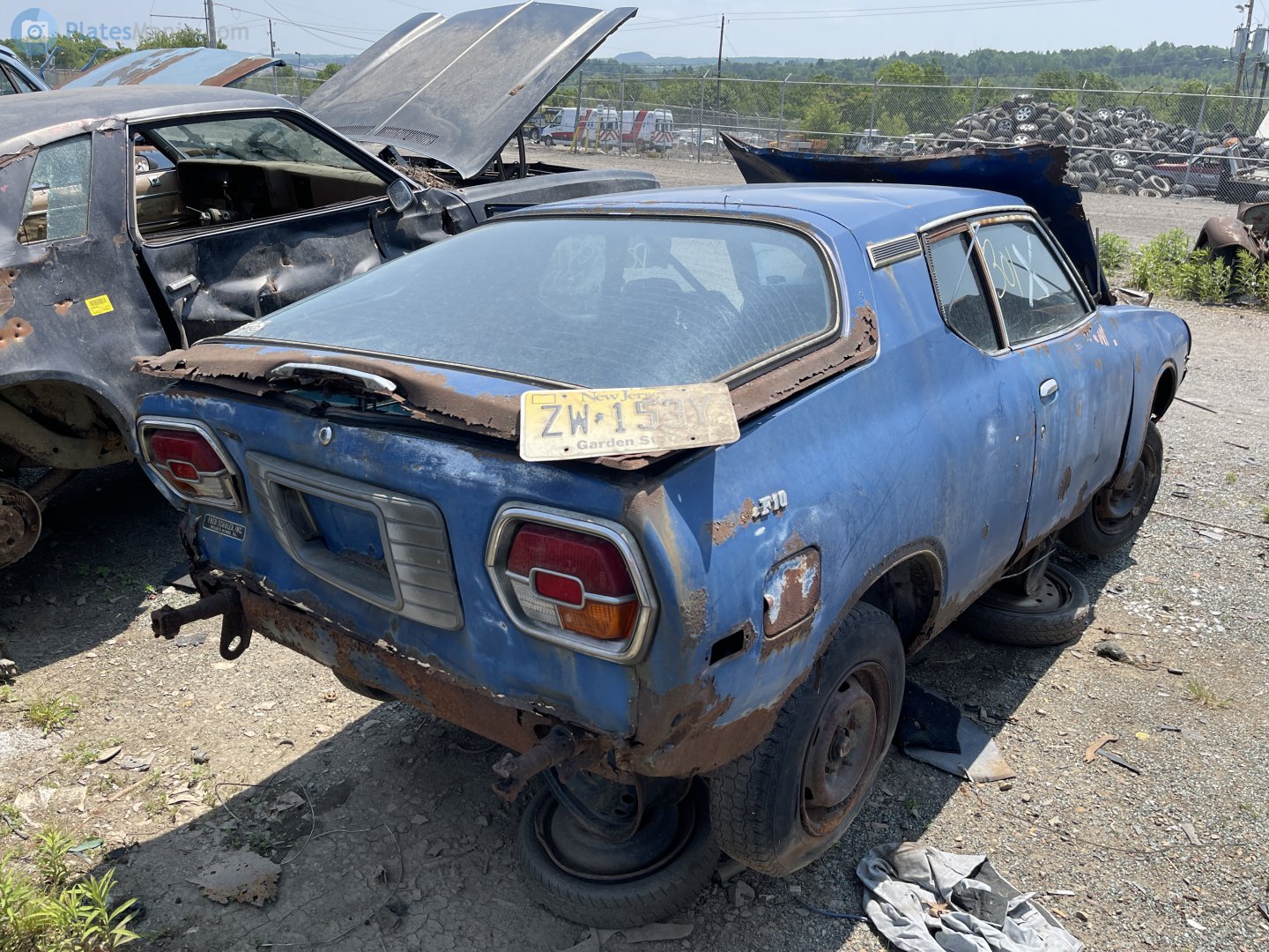 ZW-153Y, License plate without vehicle 