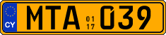 License plate of Cyprus, Commercial vehicles