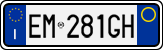 License plate of Italy, Cars (1994 year series)
