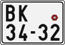 License plate of the Czech Republic, Motorcycles (1960)