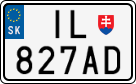 License plate of Slovakia, Motorcycles
