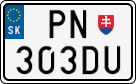 License plate of Slovakia, Motorcycles