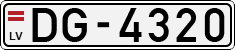 License plate of Latvia, Regular car plates