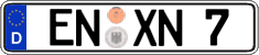 German license plate, Regular plates