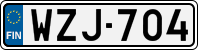 License plate of Finland, Cars