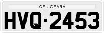 License plate of Brazil, Private owners (1990)