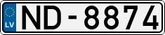 License plate of Latvia, Regular car plates