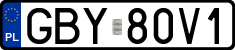 License plates of Poland, Regular car plates