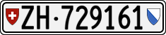 License plate of Switzerland, Cars