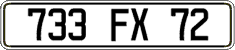French license plate, FNI