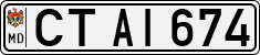 License plate of Moldova, Cars (1992)