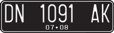 License plate of Indonesia, Regular plates
