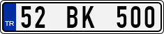 License plate of Turkey, Regular plates