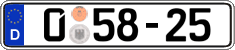 German license plate, Diplomatic