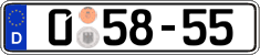 German license plate, Diplomatic