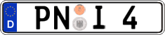 German license plate, Regular plates