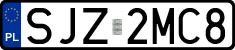 License plates of Poland, Regular car plates