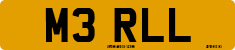 License plate of the United Kingdom, 1983 year system