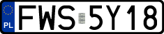 License plates of Poland, Regular car plates