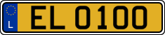 License plate of Luxembourg, 2003 year system