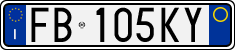 License plate of Italy, Cars (1994 year series)