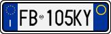 License plate of Italy, Cars (1994 year series)
