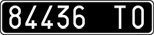 License plate of Italy, Cars (1927 year series)
