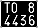 License plate of Italy, Cars (1927 year series)