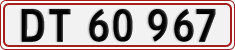 License plate of Denmark, Regular plates