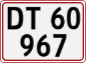 License plate of Denmark, Regular plates