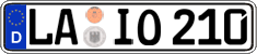 German license plate, Regular plates