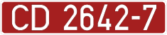 License plate Belarus, Diplomatic