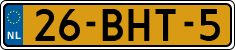 License plate of the Netherlands, Heavy Commercial Vehicles (1994 system)