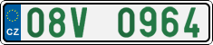 License plate of the Czech Republic, Oldtimers (2001)