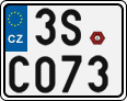 License plate of the Czech Republic, Motorcycles (2001)