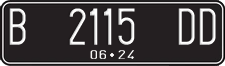 License plate of Indonesia, Regular plates