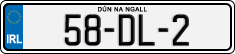 License plate of Ireland, Regular plates