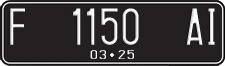 License plate of Indonesia, Regular plates