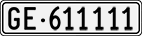 License plate of Switzerland, Cars