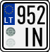 License plate of Lithuania, Motorcycles