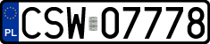 License plates of Poland, Regular car plates