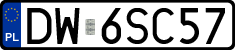 License plates of Poland, Regular car plates